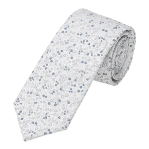 Krawatte Herren aus Seide – Florales Muster (7,0 - 7,5 cm)
