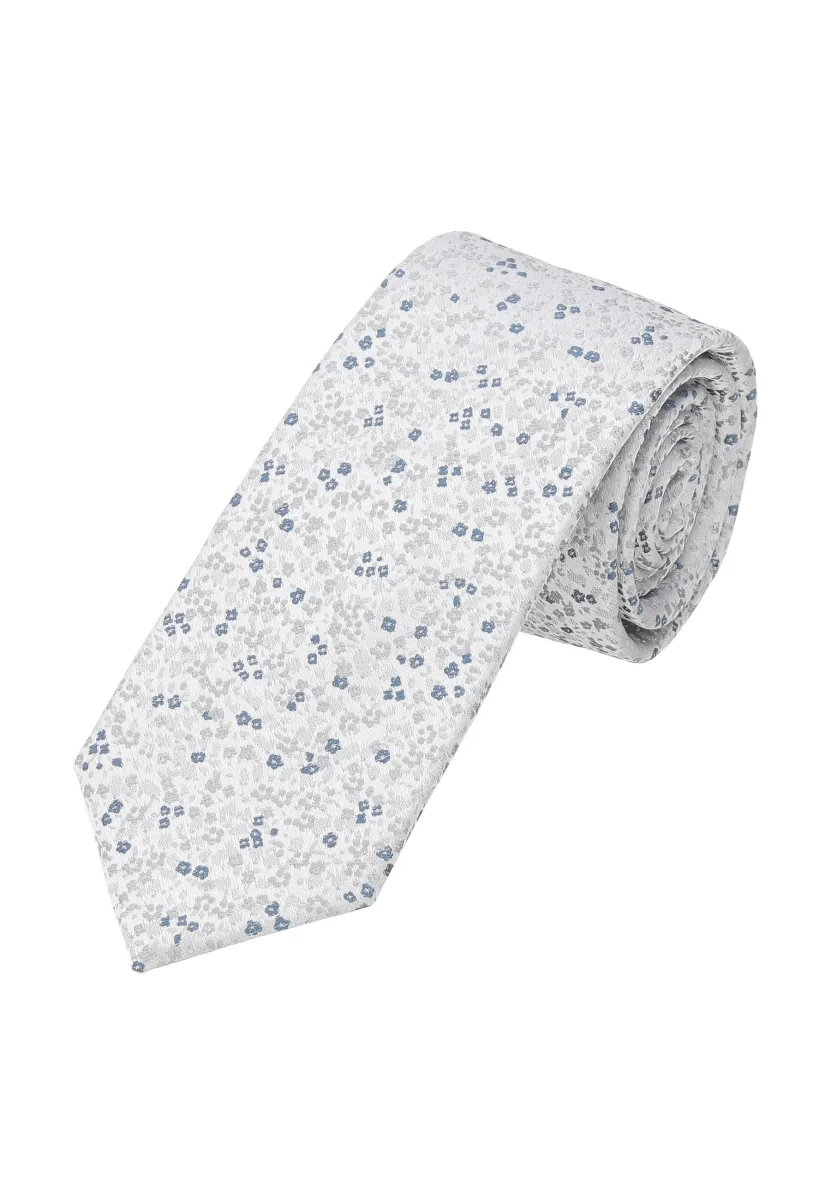 Krawatte Herren aus Seide – Florales Muster (7,0 - 7,5 cm)
