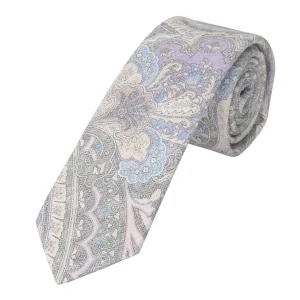Krawatte Herren aus Baumwolle – Paisley (6,0 - 6,5 cm)