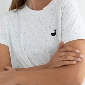 TWOTHIRDS T-Shirt Sepanggar White Neps für Damen