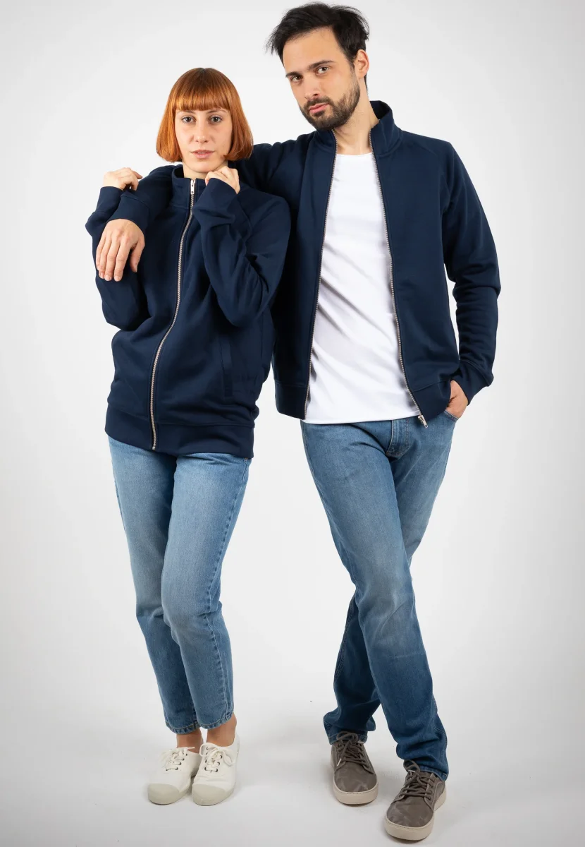 TRAILER | Nachhaltige Sweatshirt-Jacke aus Bio-Baumwolle – Bild 3